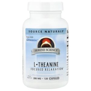 L-Teanina 200 mg 120 Cápsulas - Source Naturals
