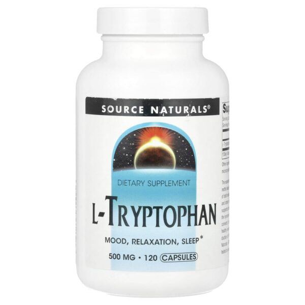 L-Triptofano 500 mg 120 Cápsulas - Source Naturals