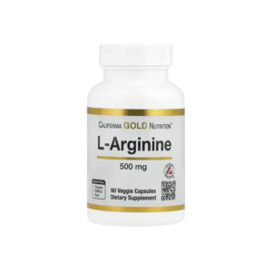 L-Arginina 500mg 60 Veg Cápsulas - California Gold Nutrition