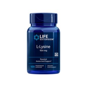L-Lysine (Lisina) 620mg 100 Cápsulas - Life Extension
