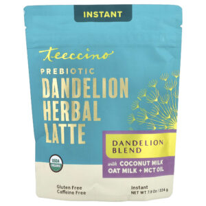 latte-de-ervas-instantaneas-com-dente-de-leao-mistura-de-dente-de-leao-sem-cafei-o16ytrdk75.jpg Latte de Ervas Instantâneas com Dente-de-Leão Mistura de Dente-de-Leão Sem Cafeína 224 g - Teeccino
