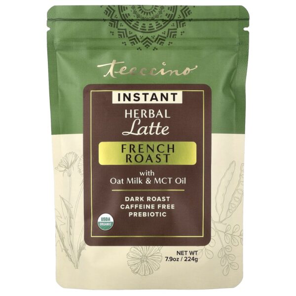 Latte de Ervas Instantâneo Torra Francesa Torra Escura Sem Cafeína 224 g - Teeccino