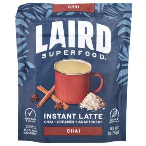 Latte Instantâneo Chai + Creme + Adaptogênicos Chai 227 g - Laird Superfood