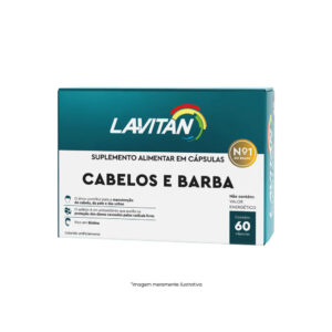 Lavitan Cabelos e Barba com 60 Cápsulas - CIMED