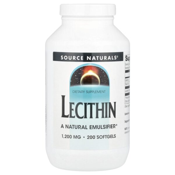Lecitina 1.200 mg 200 Softgels - Source Naturals