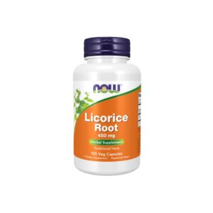 Licorice Root (Raiz de Alcaçuz) 450mg 100 Veg Cápsulas - Now Foods