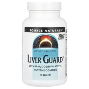 Liver Guard Silimarina e CoQ10 Complexo de NAC 60 Comprimidos - Source Naturals
