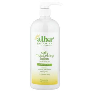 Loção Hidratante Corporal Diária para Pele Normal a Seca Sem Perfume 946 ml - Alba Botanica