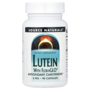Luteína com FloraGLO 6 mg 90 Cápsulas - Source Naturals