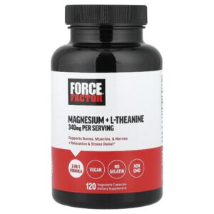 Magnésio com L-Teanina 120 Cápsulas Vegetais - Force Factor