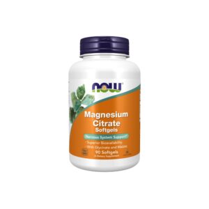 Magnésio Citrato 90 Softgels - Now Foods