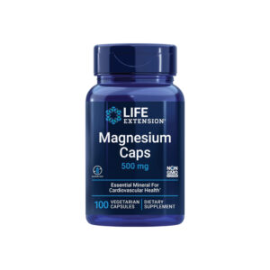 Magnesium Caps 500mg (Cápsulas de Magnésio) 100 Veg Cápsulas - Life Extension