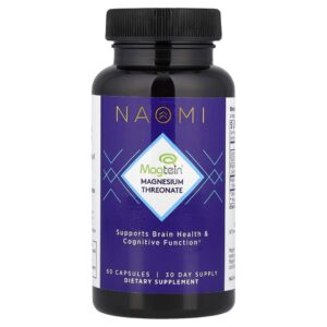 Magtein L-Treonato de Magnésio 1000 mg 60 Cápsulas - NAOMI
