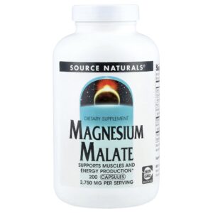Malato de Magnésio 200 Cápsulas - Source Naturals