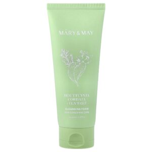 Mary & May - Espuma de Limpeza Facial Houttuynia Cordata e Tea Tree Cleansing Foam 150 ml