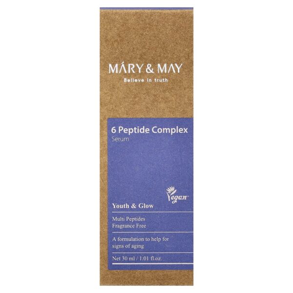 Mary & May - Sérum Facial Firmador 6 Peptide Complex Serum Sem Perfume 30 ml