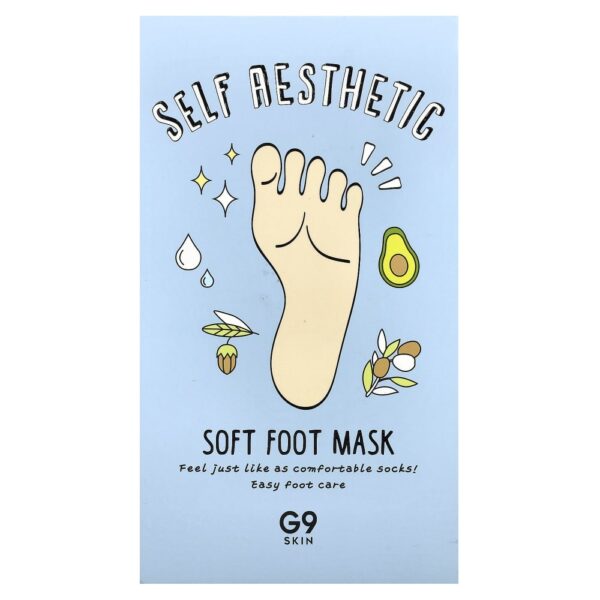 Máscara Esfoliante e Suavizante para os Pés Self Aesthetic 5 Unidades - G9skin