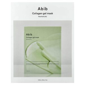 Máscara Facial Collagen Gel Mask Heartleaf Jelly Kit com 4 Unidades - Abib