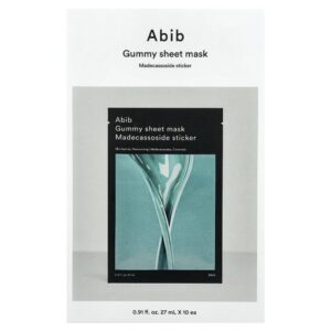 Máscara Facial Gummy Sheet Mask Madecassoside Kit com 10 Unidades - Abib