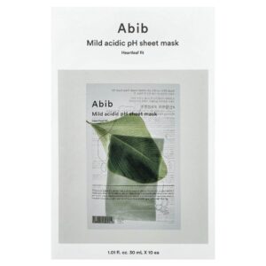 Máscara Facial Mild Acidic pH Sheet Mask Kit com 10 Unidades - Abib