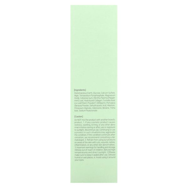 Máscara Facial Modeling Pack Green Cica Kit com 5 Pacotes - Mixsoon