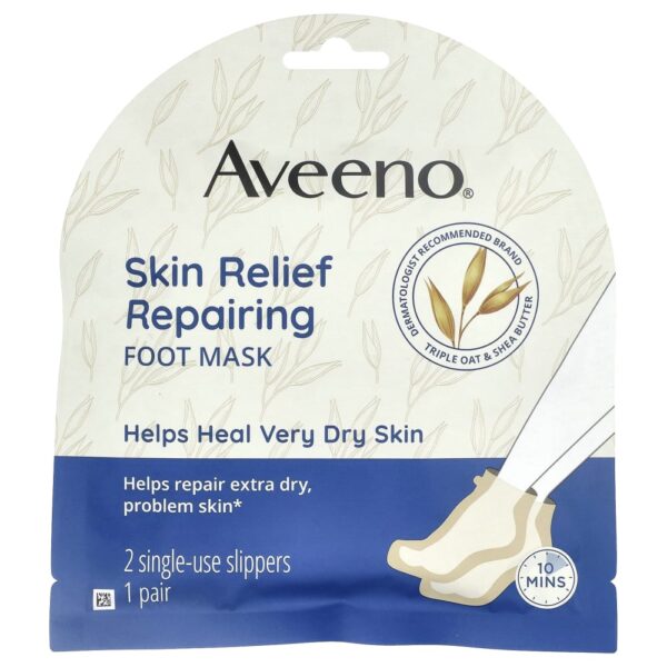 Máscara para os Pés Hidratante e Suavizante Skin Relief 1 Par - Aveeno