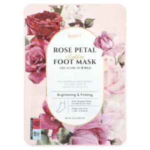 Máscara para os Pés Pétala de Rosa 1 Par 16 g - Koelf