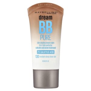 Maybelline - BB Cream para Pele com Acne Dream BB Pure 130 Medium Deep Sheer 30 ml