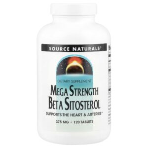 Mega Potência Beta-Sitosterol 375 mg 120 Comprimidos - Source Naturals