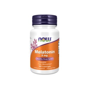 Melatonina 3mg 180 Pastilhas mastigáveis - Now Foods