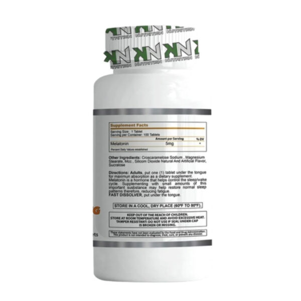 Melatonina 5mg Sublingual 100 Tabletes - KN Nutrition
