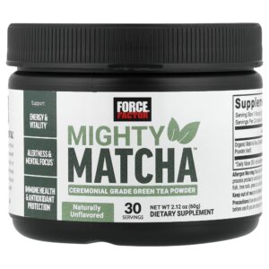 Mighty Matcha Chá Verde em Pó Sem Sabor 60 g - Force Factor