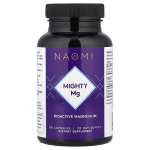 Mighty Mg Magnésio 180 mg 60 Cápsulas - NAOMI