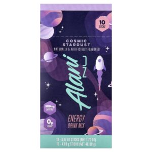 Mistura para Bebida Energética Sabor Cosmic Stardust Caixa com 10 Sachês de 4.88 g - Alani Nu