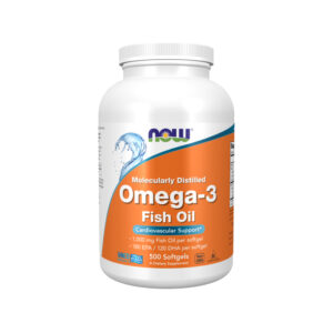 Molecularly Distilled Omega-3 1000mg 500 Softgels - Now Foods