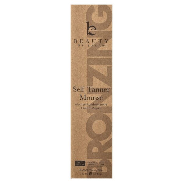 Mousse Autobronzeador Corporal Tom Claro a Médio 222 ml - Beauty By Earth