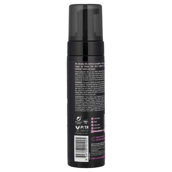 Mousse Autobronzeador Express 1 Hour O Mais Escuro 200 ml - b.tan