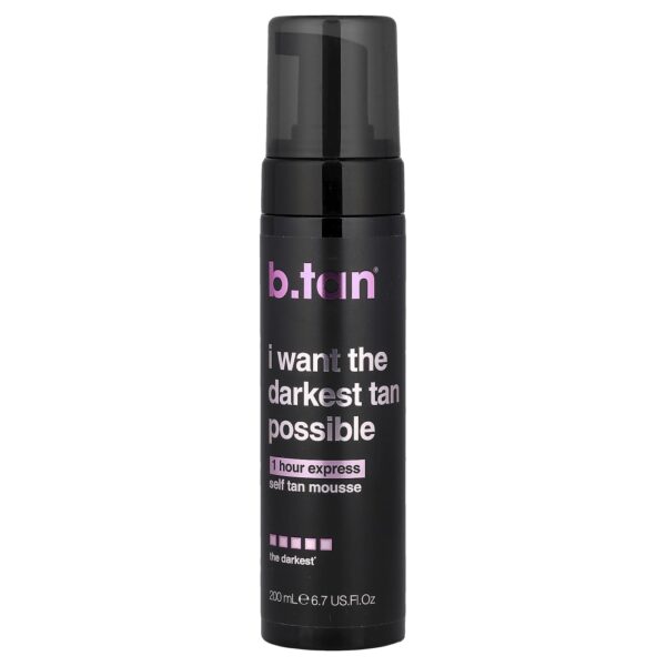 Mousse Autobronzeador Express 1 Hour O Mais Escuro 200 ml - b.tan