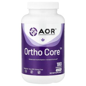 Multivitamínico Avançado Ortho Core 180 Cápsulas - Advanced Orthomolecular Research AOR