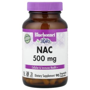 NAC 500 mg 90 Cápsulas Vegetais - Bluebonnet Nutrition