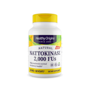 Nattokinase 100mg 2,000 FUs 60 Veg Cápsulas - Healthy Origins