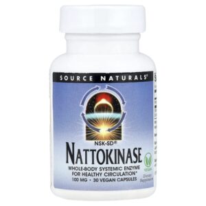 Nattoquinase NSK-SF 100 mg 30 Cápsulas Veganas - Source Naturals