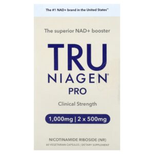 Nicotinamida Ribosídeo Pro 500 mg 60 Cápsulas Veganas - True Niagen
