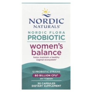 Nordic Naturals - Probiótico Nordic Flora Equilíbrio da Mulher 30 Cápsulas