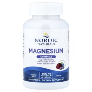 Nordic Naturals - Suplemento de Magnésio em Gomas Mirtilo e Lavanda 60 Gomas