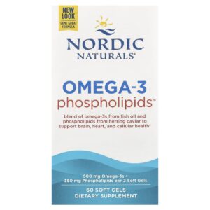 Nordic Naturals - Suplemento de Ômega-3 com Fosfolipídios Omega-3 Phospholipids 60 Softgels