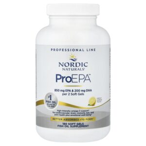 Nordic Naturals - Suplemento de Ômega-3 Concentrado em EPA ProEPA Limão 180 Softgels