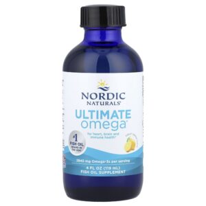 Nordic Naturals - Suplemento de Ômega-3 Líquido Ultimate Omega Sabor Limão 119 ml
