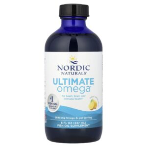 Nordic Naturals - Suplemento de Ômega-3 Líquido Ultimate Omega Sabor Limão 237 ml