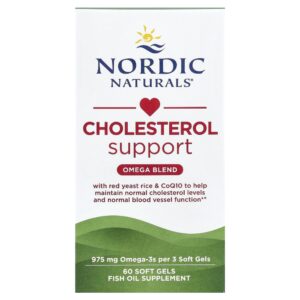 Nordic Naturals - Suplemento de Ômega-3 para Suporte ao Colesterol Omega Cholesterol 60 Softgels